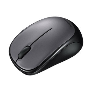サンワサプライ 静音BluetoothブルーLEDマウス ダークシルバー MA-BBS311DS