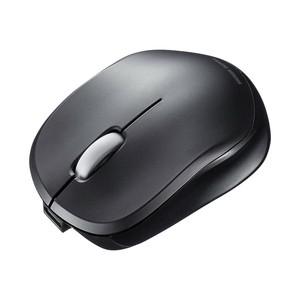 サンワサプライ 静音BluetoothブルーLEDマウス 充電式 ブラック MA-BBS308BK