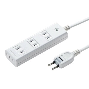 サンワサプライ 雷ガードタップ 2P・4個口・3m TAP-SP2114MG-3WN