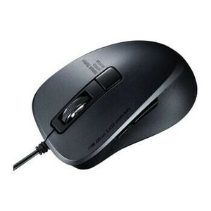 静音有線ブルーLEDマウス(5ボタン) MA-BL156BK
