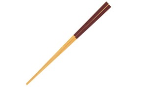 山下工芸 白竹カラー客箸(溜) 27015700