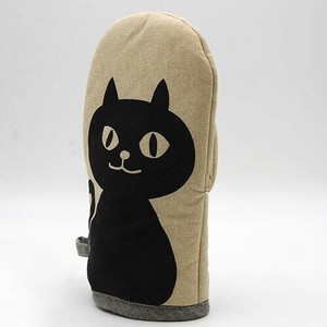 ネコマンジュウ ミトン ブラック KW-362-51