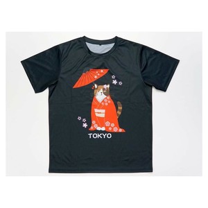 フレンズヒル　TシャツXL　ミヤケコマチ　ブラックIS-102-150