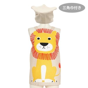 フレンズヒル　キッズエプロンM　ハローライオン　ベージュLW-436-28