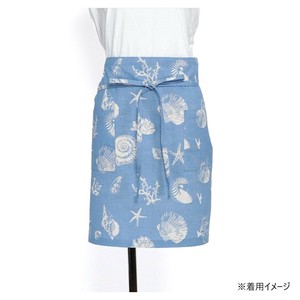 フレンズヒル　ギャルソンエプロン　シェルフィッシュ　ブルーUS-122-21