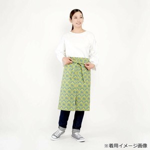 フレンズヒル　ギャルソンエプロン ロンド グリーン RW-278-21