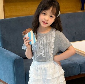 韓国スタイル 7サイズ シャツ 半袖 フリル