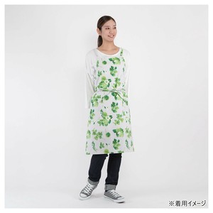 フレンズヒル　ショートエプロン　グリーンフラワー　グリーンUS-120-20