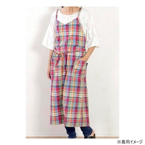 フレンズヒル　ロングエプロン　マドラス　ピンクIS-172-23