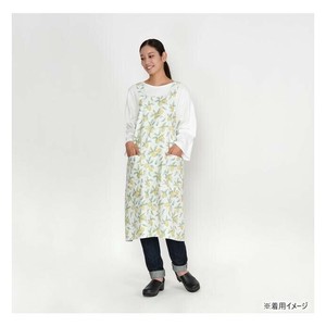 フレンズヒル　ロングエプロン(デジプリ)　リモナータ　アイボリーQS-209-23