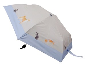 フレンズヒル 折りたたみ傘 ドッグデイズ ベージュ LW-138-805