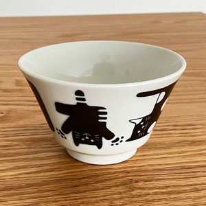 ねこまるけ ネコモジ クレール型3.6反り丼 [美濃焼 食器 日本製]