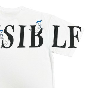 【予約販売】人気オバケ柄★ロゴオーバーおばけプリントTシャツ（6月納品）
