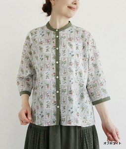 Button Shirt/Blouse Flower