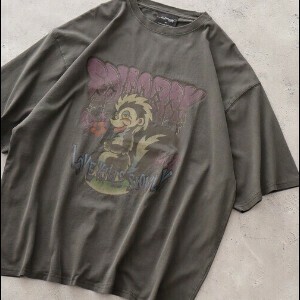 ED HARDY ピグメントバイオ加工　オーバーサイズ半袖Tシャツ【2025夏】