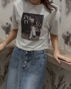 ボックスプリントTシャツ/転写プリント