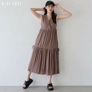 2025年新商品 洋装/连衣裙 层叠造型 洋装/连衣裙 两侧蝴蝶结/丝带