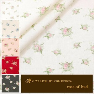 有輪商店 YUWA  シャーティング ”rose of bud” [A:White] / 全5色 / 生地 布 / 824936