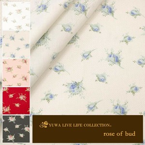 有輪商店 YUWA  シャーティング ”rose of bud” [B:Blue] / 全5色 / 生地 布 / 824936