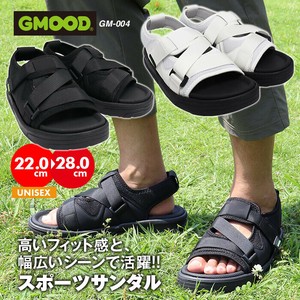 スポーツサンダル 厚底 4センチ 軽量 万能 シンプル ユニセックス ブラック ホワイト 水辺 アウトドア