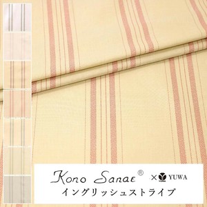 有輪商店 YUWA こうの早苗さん シャーティング”イングリッシュストライプ”[D:Pink]/全7色/生地/KS25-012