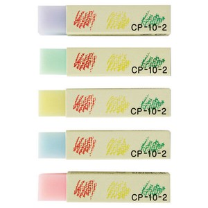 【SEED(シード)】プラスチック字消し  CP-10-2 （色鉛筆・軟らかい鉛筆用）5色アソート     /  消しゴム