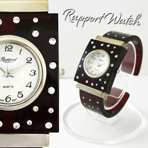 Analog Watch Brown Ladies fashion Bangle Square