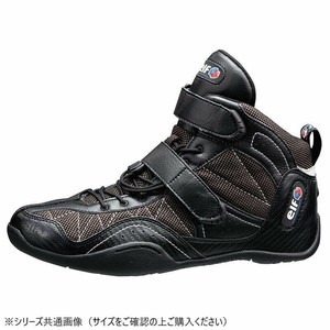 elf エルフ モーターサイクルシューズ EXA-11 ブラック 25.5cm 710333