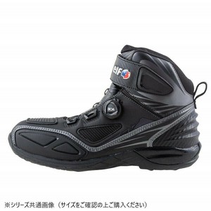 elf エルフ モーターサイクルシューズ S17 ブラック 23.5cm ELS1705235