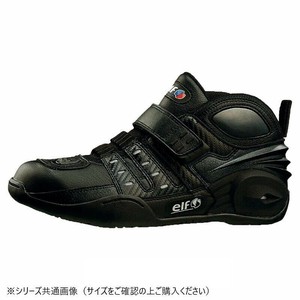 elf エルフ モーターサイクルシューズ シンテーゼ 13 ブラック 23.0cm 708861