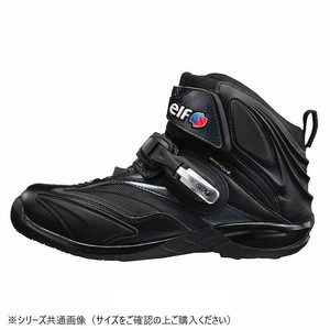 elf エルフ モーターサイクルシューズ シンテーゼ 14 ブラック 24.5cm 710017