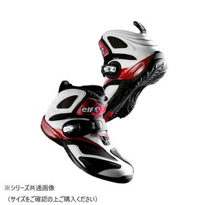 elf エルフ モーターサイクルシューズ シンテーゼ 14 ホワイト/レッド 28.0cm 710097