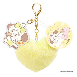 mikkoふわふわキーホルダー＜スフレ＞