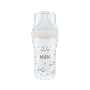 ヌーク パーフェクトマッチほ乳びん(プラスチック製)/260ml/レインボー/適温目盛り付き