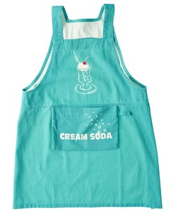 KAP キッズエプロン レガッタ クリームソーダ TQ ターコイズ