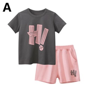 Tシャツ ショートパンツ 2点セット 半袖 無地 ゆったり 快適 女の子 ファッション MBQ1474