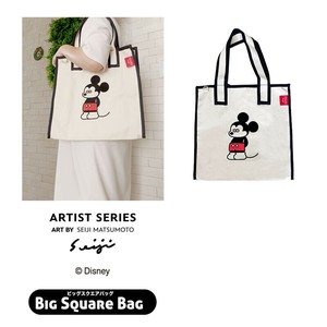 ビックスクエアトートバッグ "ディズニー" アーティストシリーズ松本セイジ