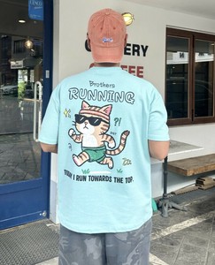 【2025春夏新作】RUNNING CATイラストTシャツ