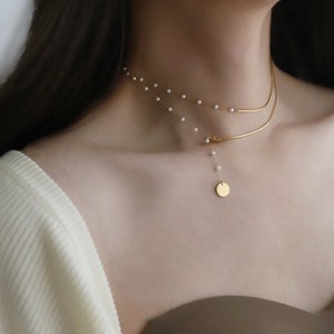 韓国　ネックレス ネックレス レディース　ネックレス シルバー925　メッキ ネックレス シルバー