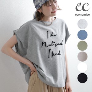 2025SS　パイル刺繍ロゴTシャツ　2025新作　Economico