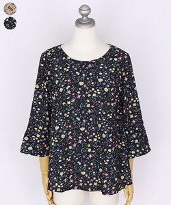 Button Shirt/Blouse Floral Pattern A-Line 7/10 length [2025 NEW]