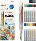 Pentel Mechanical Pencil Refill Ballpoint Pen Lead Multi 8 12-colors