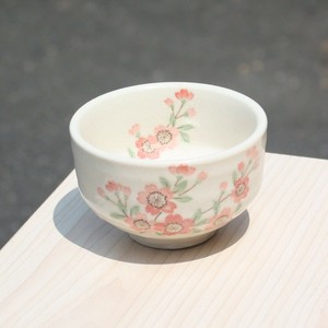美濃焼（みのやき）　ミニ抹茶碗　紅さくら