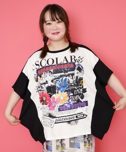 Live柄バイカラープルオーバー