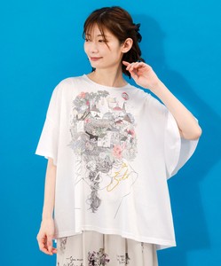 ベネツィア帽子柄フレアTシャツ
