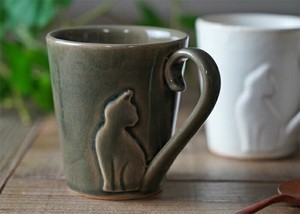 ねこのしっぽマグ グレー