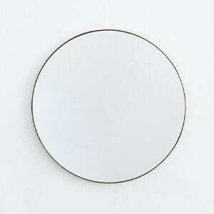 Brass round mirror 320