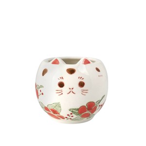【予約販売】NY猫陶器　椿／和野花