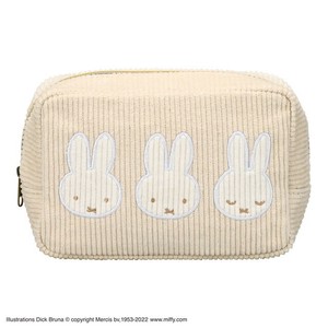 miffy ミッフィーモーイ 角形ポーチ アイボリー　ポーチ　化粧ポーチ　小物入れ