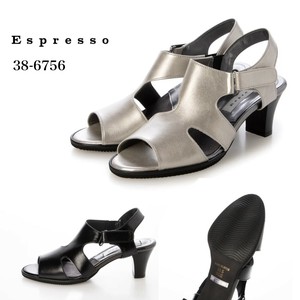 【25SS】楽ちんレザー エレガンスサンダル (39-6756)